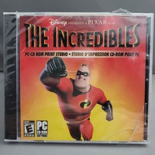 The Incredibles PC-CD ROM Print Studio Disney Pixar (PC CD-ROM, 2004) *SEALED* picture
