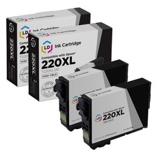LD 2PK 220XL T220XL Black Ink for Epson XP-320 XP420 XP-424 WF2630 WF2650 WF2660 picture