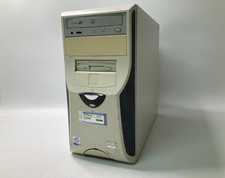 Vintage Beige ASUS PC Case w/ CD Rom & Floppy Drive picture