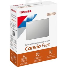 Toshiba Canvio Flex 4TB Portable External Hard Drive USB-C USB 3.0, Silver picture