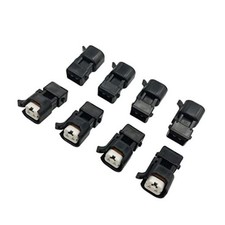 8pcs Fuel Injector Adapter Connector Kit Compatible with EV1 to USCAR EV6 & picture