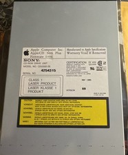 Vintage Sony Apple Computer CDU55S-25 AppleCD 300i Plus CD-ROM Drive - IM48 picture