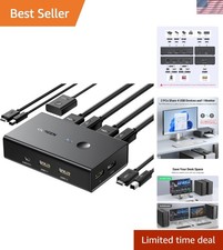 Multi-Device HDMI KVM Switch 4K@60Hz - Effortless Control with 4 USB Ports picture
