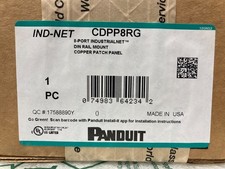 Panduit CDPP8RG DIN Rail Mount Copper Patch Panel 8-Port- New Open Box picture