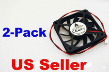 Delta EFB0612LA 60mm 12V DC Cooling Fan 60x60x10mm 2-Pin Ball Bearing 2-Pack picture