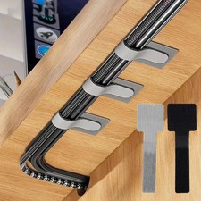 20pcs Reusable Cable Ties Self Adhesive Cord Organizer Adjustable Desk Straps picture