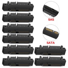 8PC SFF-8482 SAS To SATA 22 Pin Angle 90 Degree Hard Disk Adapter New picture
