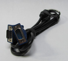 VGA Cable Male to Male 5ft Length 15‑Pin HD15 SVGA Monitor PC Projector Cord picture