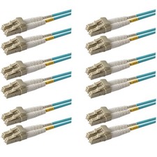 SpeedyFiberTX - 6-Pack 1 Meter Multimode 10G OM3 50/125 Fiber Patch Cable picture