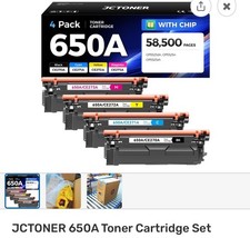 650a Toner Cartridges Pack Of (4) M-Y-C-B J.C.Toner picture