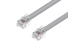 Monoprice Phone Cable, RJ12 (6P6C), Straight for Data - 7ft picture
