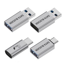 CY 4pcs/lot Data Blocker USB 3.1 Type-A Male Female to USB-C Male Female Adapter picture