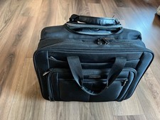 Samsonite Rolling Business Laptop Briefcase Black Wheeled Carry On Expandable picture
