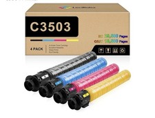 LeciRoba Compatible MP C3503 Toner Cartridge for Ricoh Aficio (4-Pack) picture
