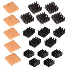 Easycargo 20pcs Raspberry Pi 4 Heatsink Kit Aluminum + Copper + Black (20pcs) picture