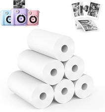 6 Rolls Kids Camera Instant Print Refill Paper Set,  HD Printing Thermal Paper picture
