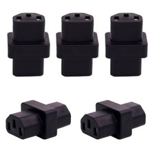 (5PACK) IEC 320 C13 to C13 AC Adapter Female to Female picture