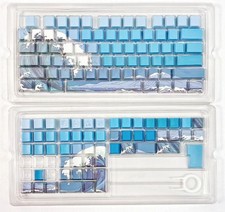 Japanese Ukiyo-e Ocean 129 PBT Keycap Set Cherry Profile Side Print MX Keycaps picture