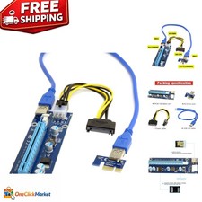 Lightweight PCI-E 1x to 16x GPU Riser Adapter with Power Management Innovations picture