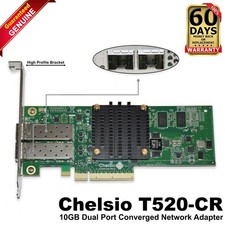 Dell Chelsio T520-CR 2-Ports 10Gb/s SFP+ PCIe 3.0 FH Network Adapter CNA PDHV4 picture