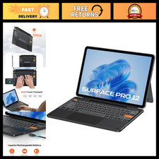 Ultra-Slim Bluetooth Keyboard with Touch Pad & Pen Slot for Surface Pro 12