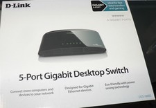 D-Link DGS-1005G 5-Port Gigabit Desktop Switch 1000mbps NEW Sealed Eco-friendly  picture