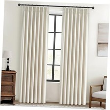 Cream Pleat Blackout Curtains 84 Inch Length 40