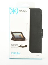 Speck FitFolio Folio Leather Stand Case Cover For Verizon ELLIPSIS 7 - Black picture