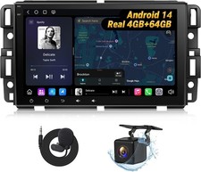 EononGMX7A 4G+64G Android 14 Car Stereo Compatible with,GMC/Chevy/Buick Wirel... picture