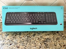 Logitech K360 Full-Size Compact Wireless USB Desktop Keyboard Still In Box New picture