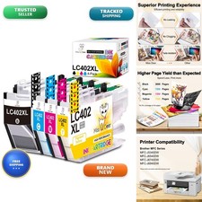 Miss Deer LC402XL Compatible 4-Pack Ink Cartridges for Brother picture