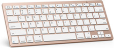 OMOTON Ultra-Slim Bluetooth Wireless Keyboard Compatible with iOS Tablets & Phon picture