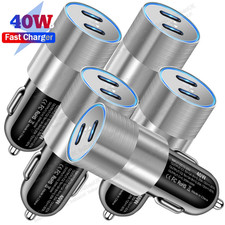 Dual USB PD Type-C Car Charger 40W Fast Adapter For iPhone 13 12 11 Pro Max XR 8 picture