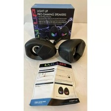 LVLUP LU142-NOC Pro Gaming Speakers Light Up RGB NEW Open Box picture