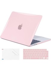 Eoocoo Pink Case Compatible with Macbook Air 13 Inch M1 Chip 2022 2021-2018 with picture