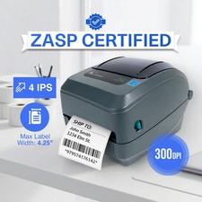 ZASP Sertified ⚡ Zebra GX430T Thermal Transfer Label Printer USB Serial 300dpi picture