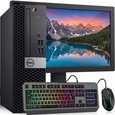 Dell OptiPlex 7060 SFF Gaming PC intel i5 8th 16GB RAM 512GB SSD 24
