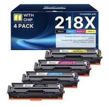 218A 218X Toner Compatible for HP 218X Toner Cartridges 4 Pack High Yield picture