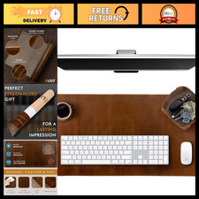 Custom Leather Desk Pad Set - Personalized Mouse Mat, Unique Gifts for Him & Her picture