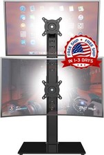 Soporte Para Monitor Doble, Elevador De Monitor Independiente Con Pantalla Ap picture