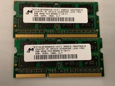 Micron 4GB (2x 2GB) DDR3 1066MHz PC3-8500 Laptop RAM MT16JSF25664HZ-1G1F1 Memory picture