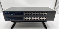 LOT OF 2 Zonet - ZFS3024 (24 Port 10/100 Mbps) Ethernet Switch picture