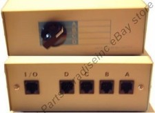 RJ45 Network/Ethernet ABCD 4way/port manual switch box 8P8C, use w/Cat5e Cat6 {F picture