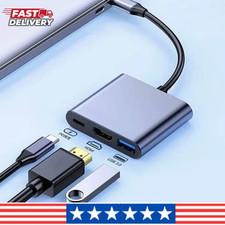 USB C Hub 3 in 1 Type C Docking Station 4K HDMI Adapter PD Fast Charge USB 3.0 picture
