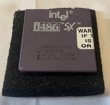Vintage Intel i486 SX A80486SX-33 33MHz SX797 CPU Processor -- USED picture