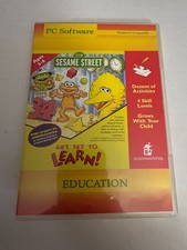 Sesame Street Get Set To Learn 1996 PC CD Education Games for Ages 3-6 picture