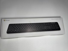 Microsoft Bluetooth Keyboard Slim Wireless Black QSZ-00001 Model 1898 NIOB picture