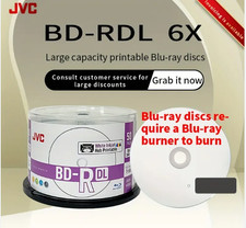 JVC BLANK BLU RAY 25GB DISC BOX OF 600 picture