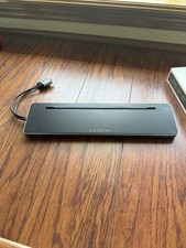 Satechi USB-C Dual Dock Stand Docking Station HDMI DP RJ-45 Black ST-DDSM picture