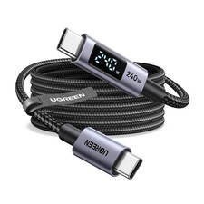 UGREEN USB C 240W Cable w/ Digital Display PD 100W Fast Charging 10FT Black picture